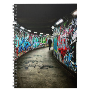 Subway graffiti art notebook