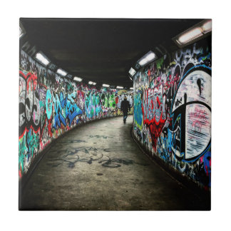 Subway graffiti art tile