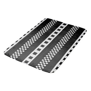 Subway Plaid Geometrics RL90 Bath Mat