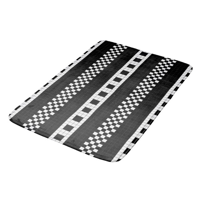Subway Plaid Geometrics RL90 Bath Mat (Angled)