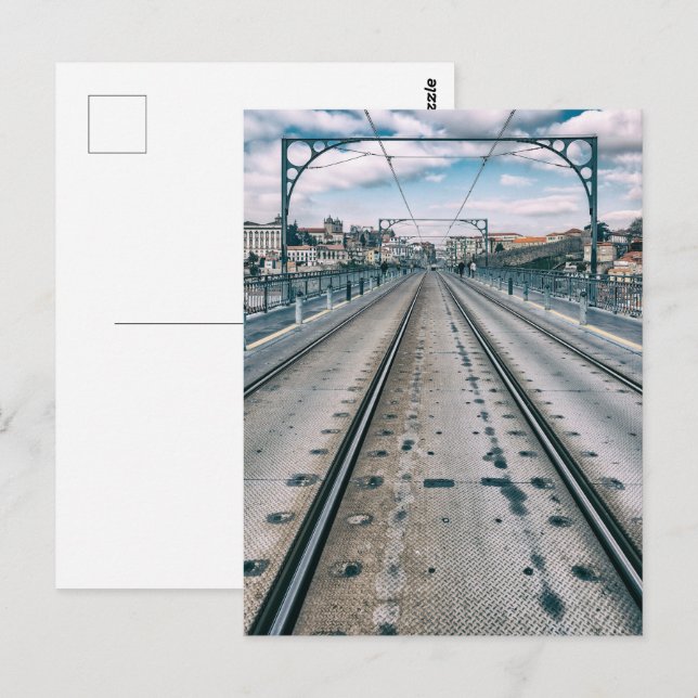 Subway railway on Dom Luis I bridge superior deck Postcard (Front/Back)