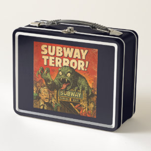 Subway Terror Vintage Horror Metal Lunch Box