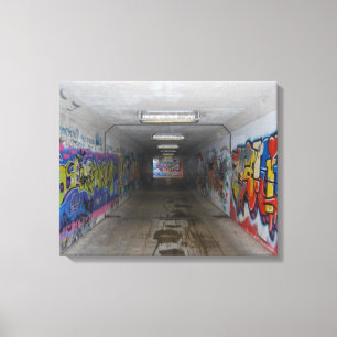 Subway writing Graffiti Street art, real world art Canvas Print