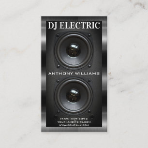 Subwoofer Speaker Box   Metallic Trim Business Car Card