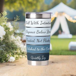 Subzero Sophistication: Quietly Icy Elegance Insulated Tumbler