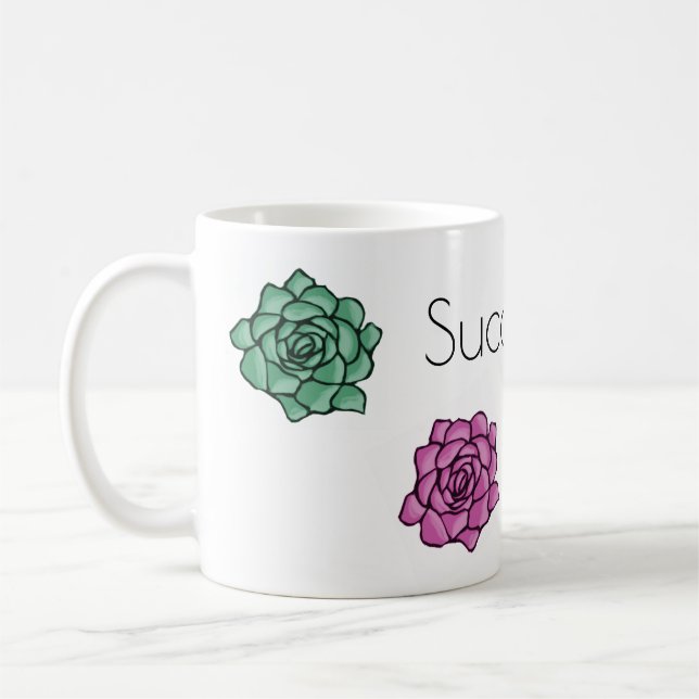 Succ it up succulents coffee mug (Left)