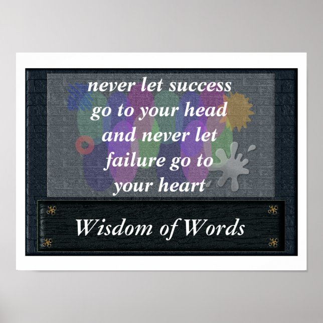Success and failure - poster (Front)