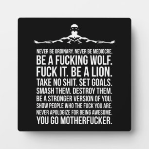 Success and Gym Motivational Plaque