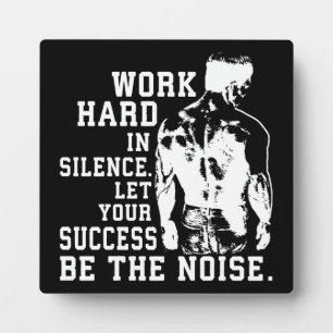 Success and Gym Motivational Plaque