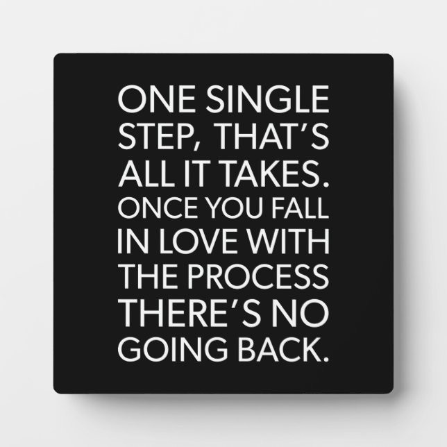 Success and Gym Motivational Plaque (Front)