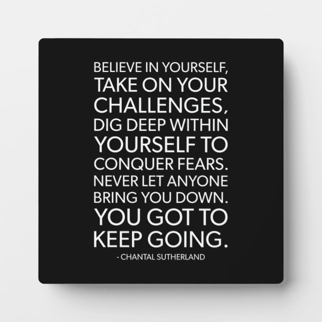 Success and Gym Motivational Plaque (Front)