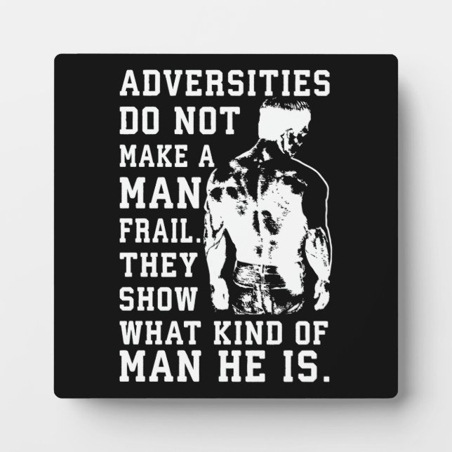 Success and Gym Motivational Plaque (Front)