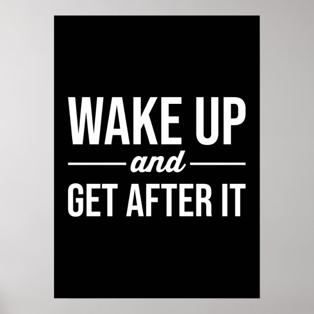 Success and Gym Motivational Poster (Front)