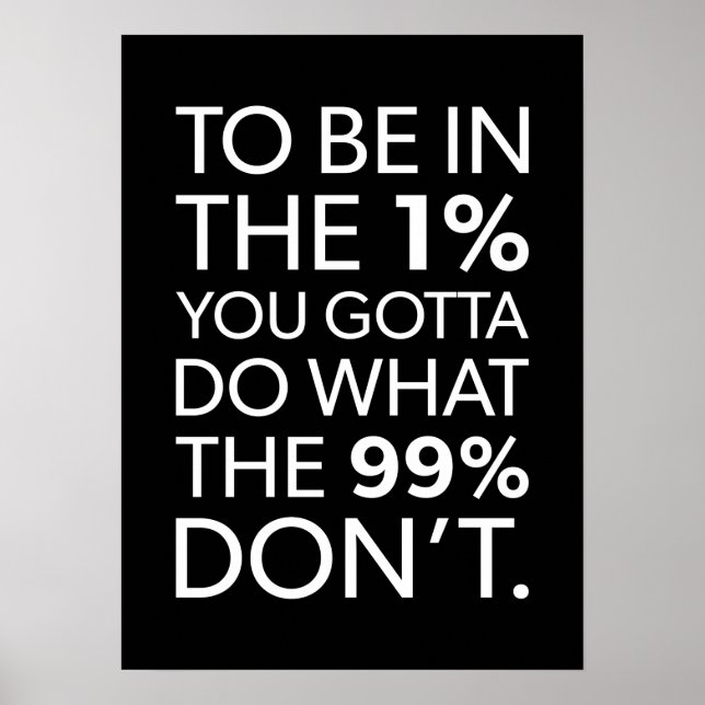 Success and Gym Motivational Poster (Front)