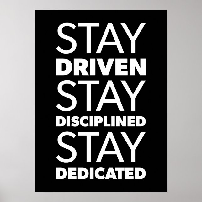 Success and Gym Motivational Poster (Front)