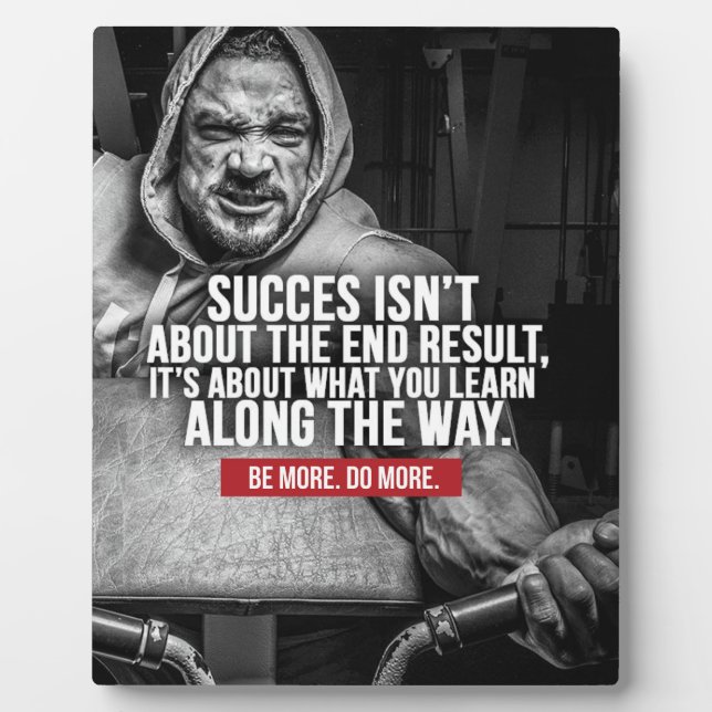 Success And Learning - Workout Inspiration Plaque (Front)