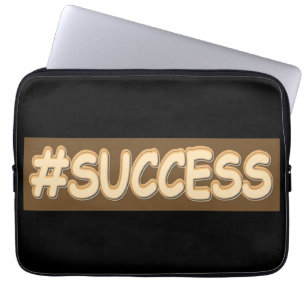 "#SUCCESS" Cute Design. Buy Now Laptop Sleeve