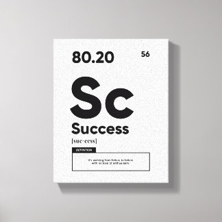 Success Definition | Motivational Poster Canvas Print