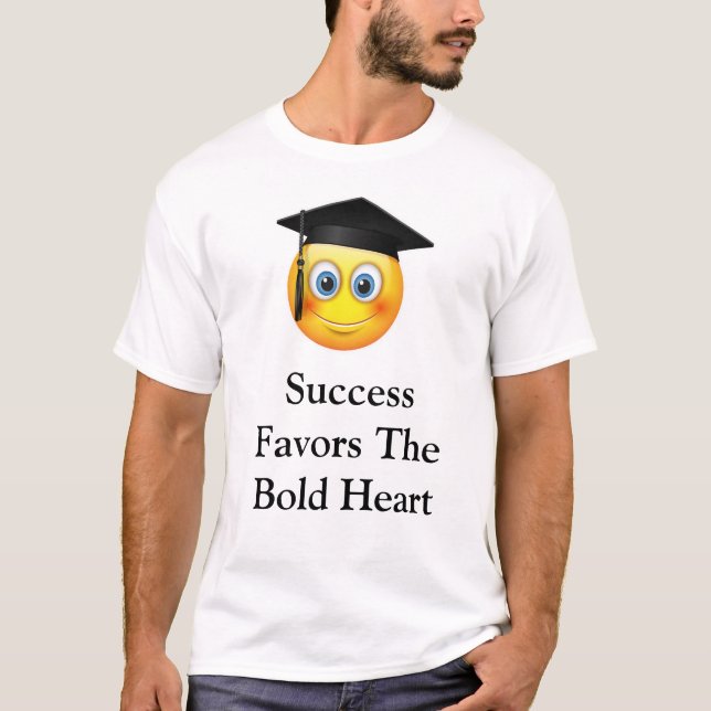 Success Favour the Bold Heart T-Shirt (Front)