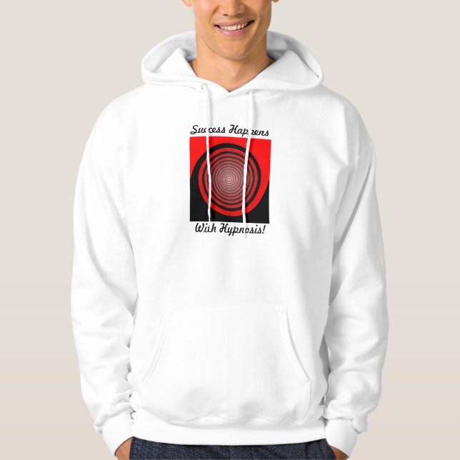 Success Happens with Hypnosis & Hypnotic Spiral Hoodie (Front)