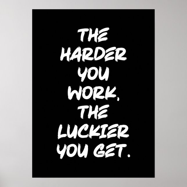 Success, Hustle, Grind and Gym Motivational  Poster (Front)