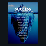 Success Iceberg Entrepreneur & Office Motivational Poster<br><div class="desc">Success Iceberg Entrepreneur & Office Motivational Poster When it comes to work, finding the motivation to actually begin working can be the biggest hurdle. Even if you know what you've got to do and when you've got to do it, getting excited about being productive can be tough. Your mind can...</div>