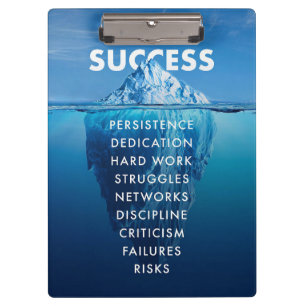 Success Iceberg Hard Work Clipboard