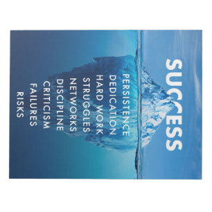 Success Iceberg Hard Work Notepad
