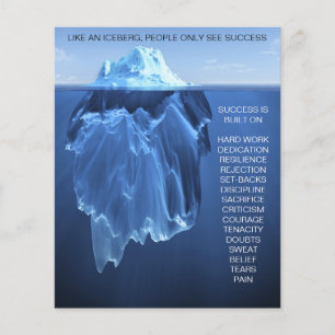 Success iceberg - motivate, inspire flyer