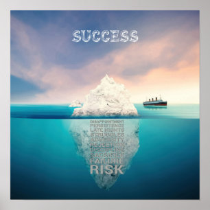 Success iceberg poster