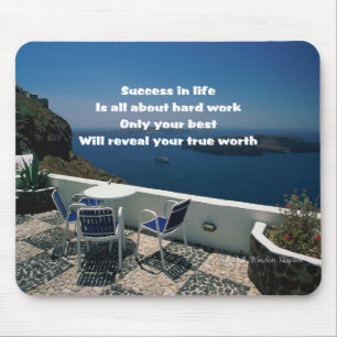 Success in life mouse pad