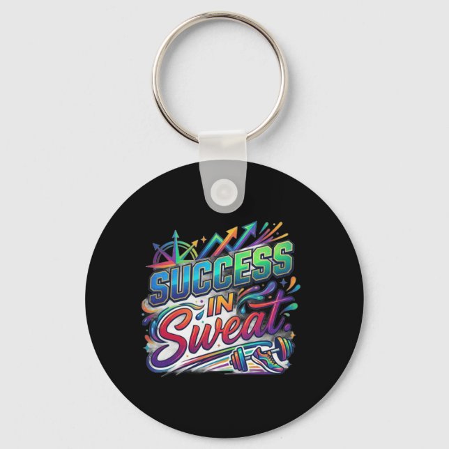 Success in Sweat T-Shirt Key Ring (Front)