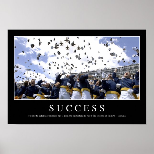 Success: Inspirational Quote Poster (Front)