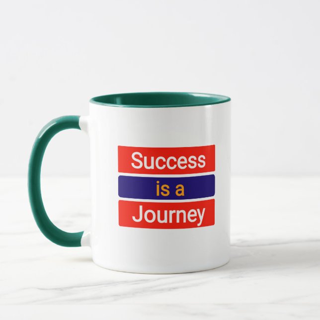 Success Is a Journey – Motivational Mug (Left)
