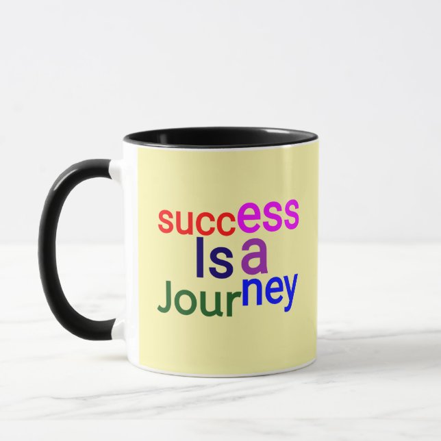 Success Is a Journey – Motivational Mug (Left)
