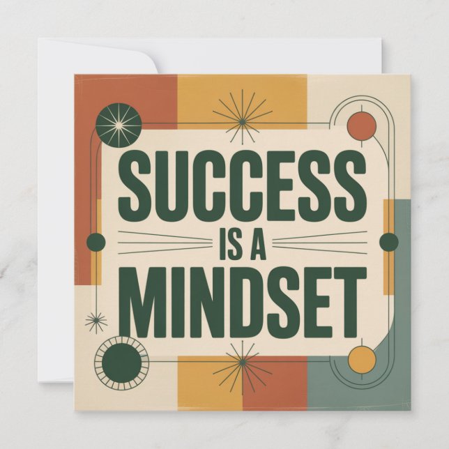 Success Is A Mindset Invitation (Front)