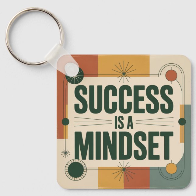 Success Is A Mindset Key Ring (Front)