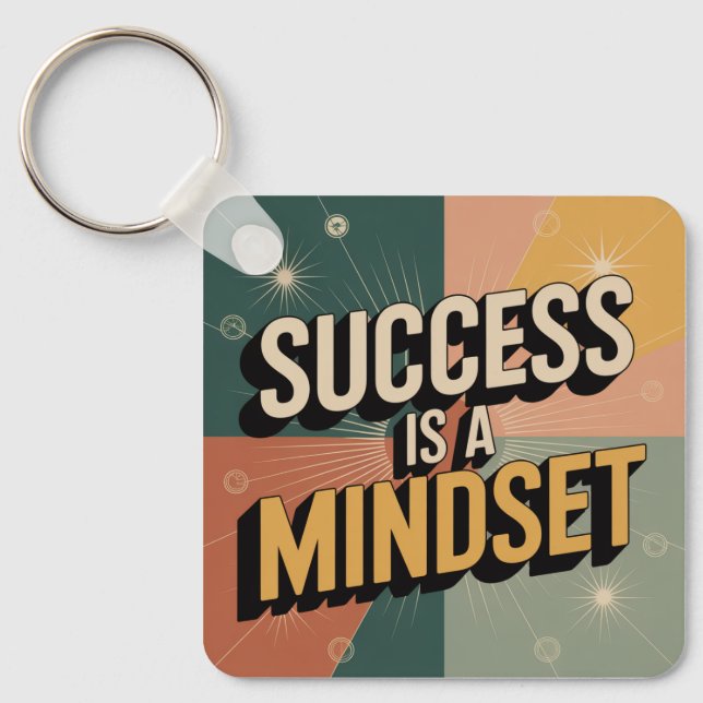 Success Is A Mindset Key Ring (Front)