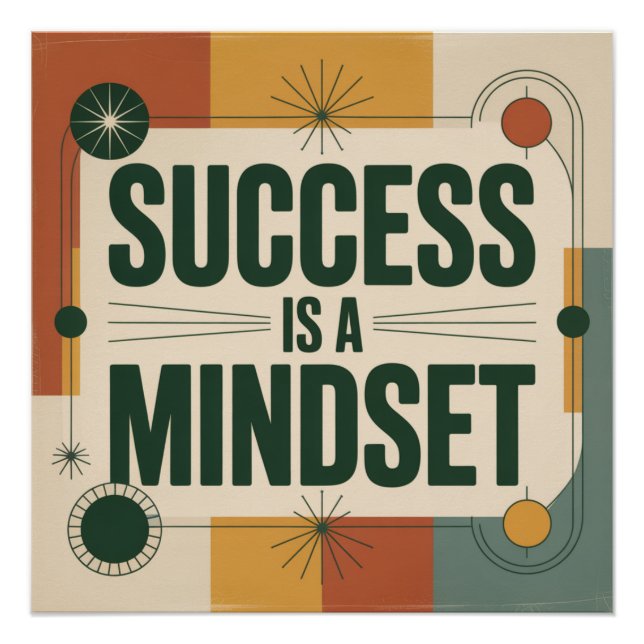 Success Is A Mindset Poster (Front)