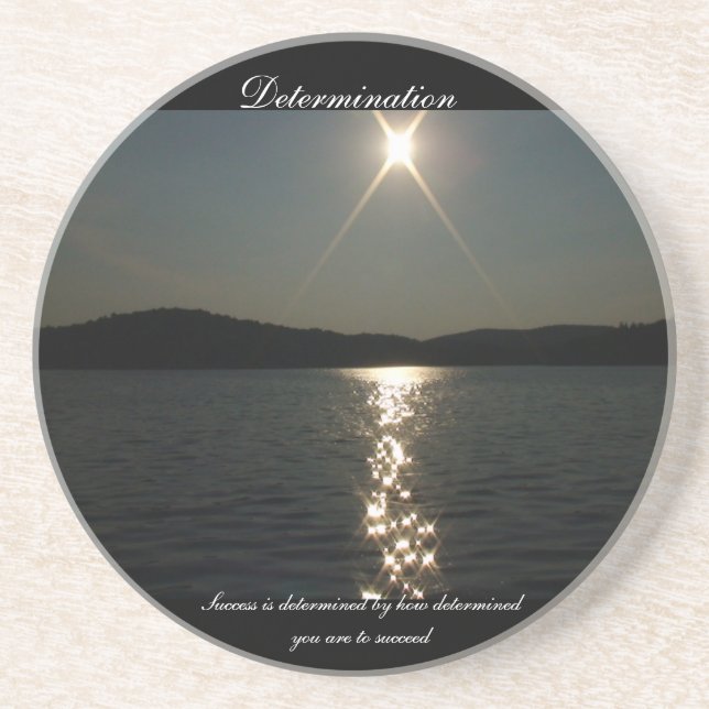 Success is determined coaster (Front)