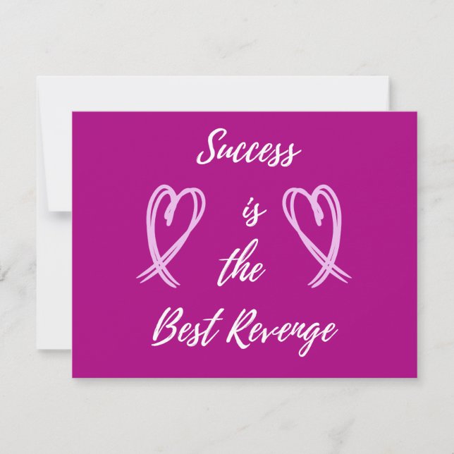 Success is the Best Revenge Card (Front)