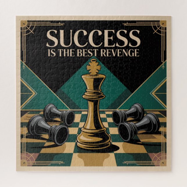 Success Is The Best Revenge Jigsaw Puzzle (Vertical)