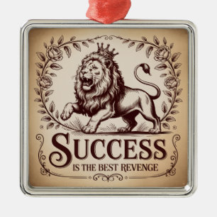 Success Is The Best Revenge Metal Tree Decoration