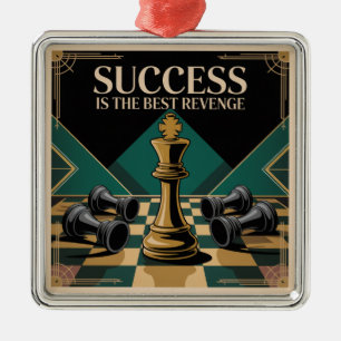 Success Is The Best Revenge Metal Tree Decoration