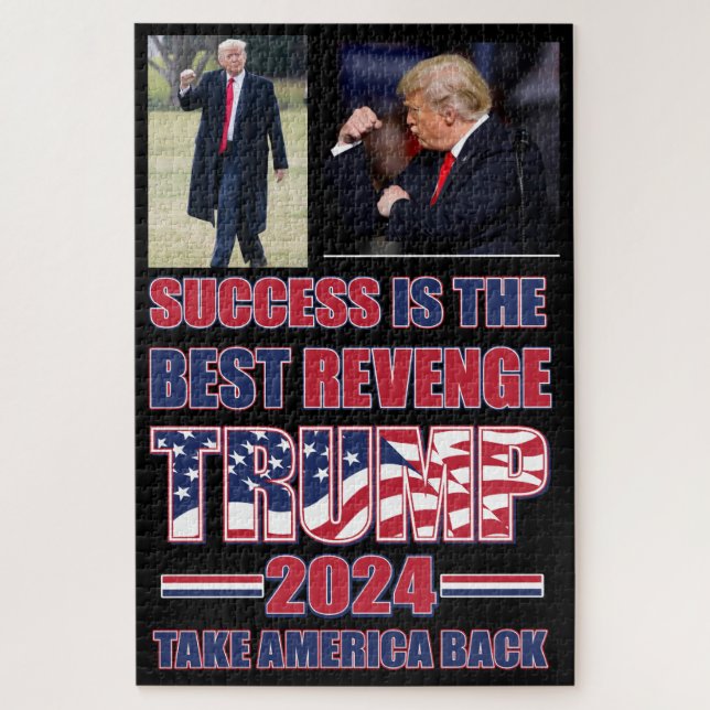 Success is the Best Revenge Trump 2024 Jigsaw Puzzle (Vertical)