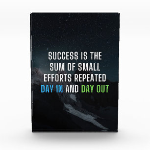 Success Is The Sum Of Small Efforts Photo Block