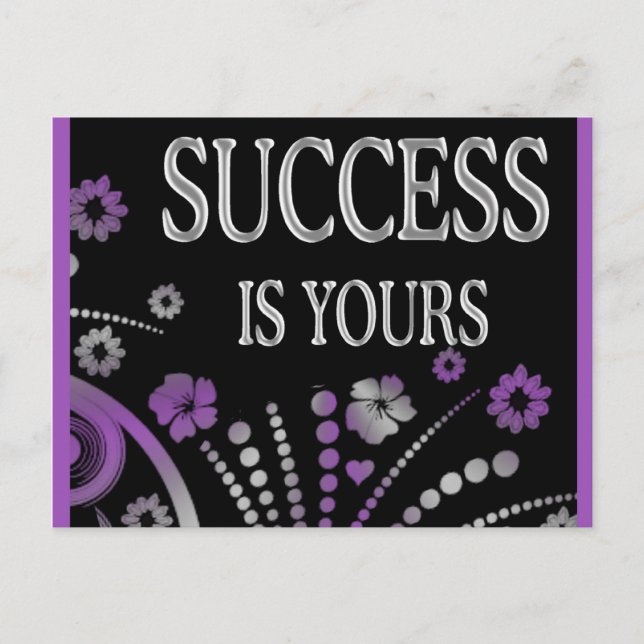 SUCCESS IS YOURS POSTCARD (Front)
