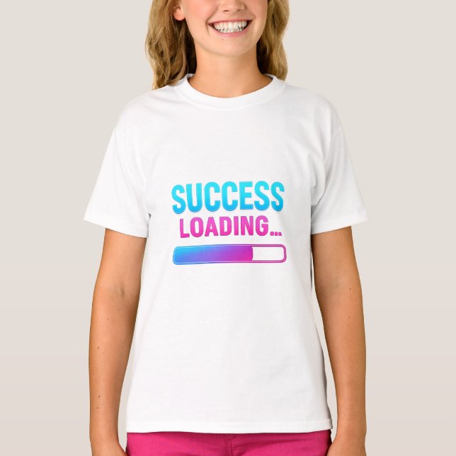 Success Loading… Neon Motivation T-Shirt (Front)