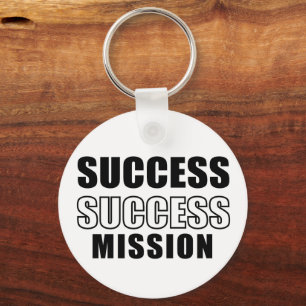 Success Mission Motivational Keychain