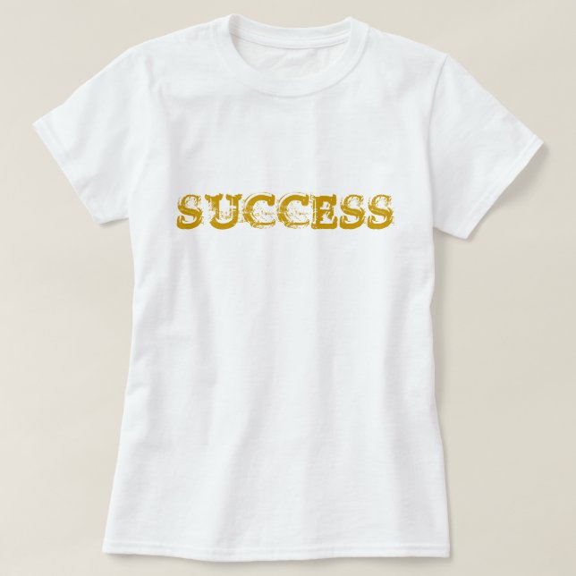 Success Motivational Gold Dust T-Shirt (Design Front)